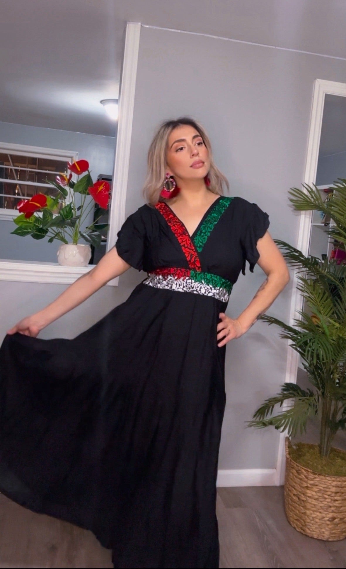 Vestido Tricolor
