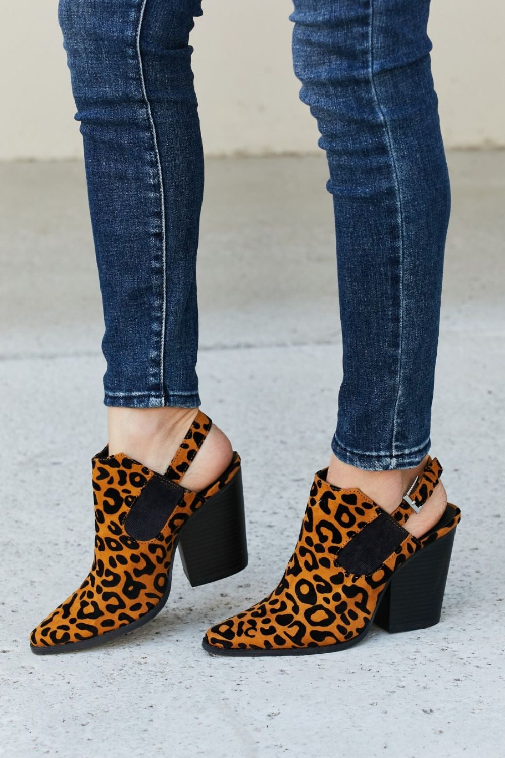 Leopard booties