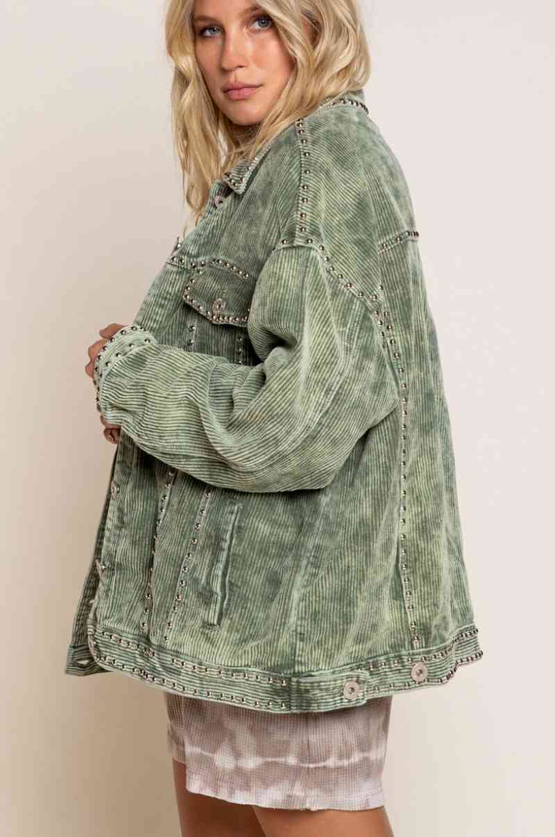 Studded Corduroy Jacket