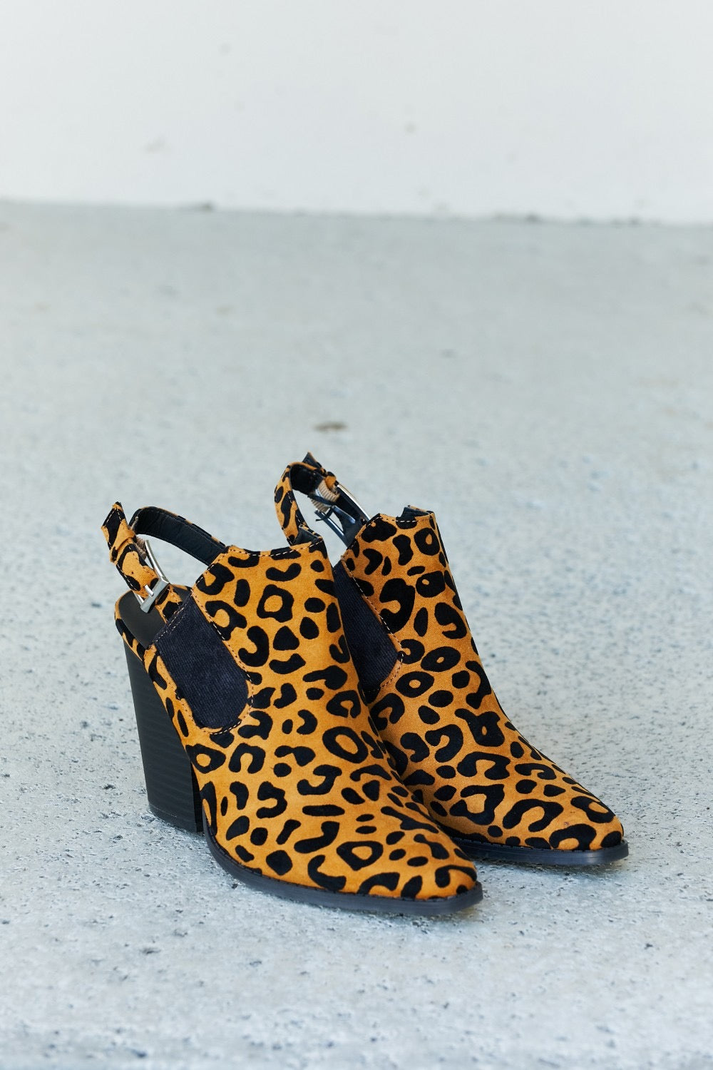 Leopard booties