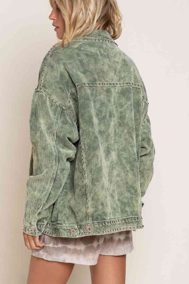 Studded Corduroy Jacket