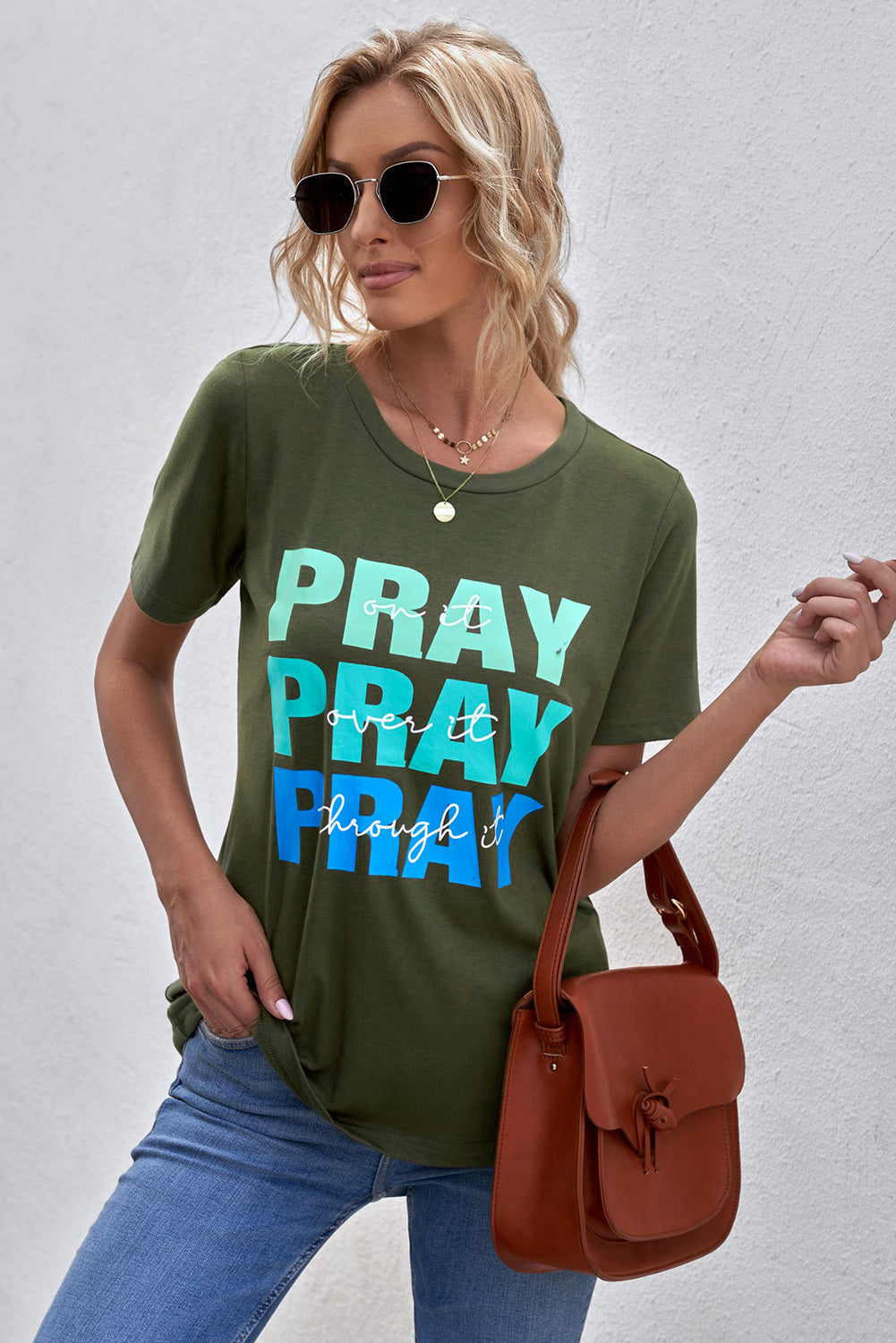 Pray Print T-Shirt