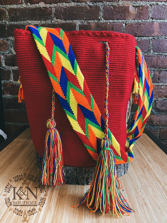 Wayuu Mochila tribal (red)