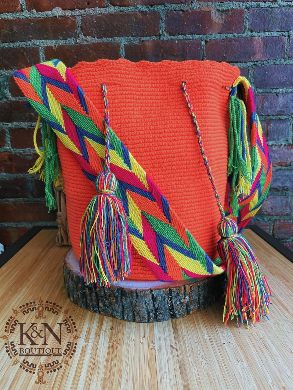 Wayuu Mochilas tribal Bag (orange)