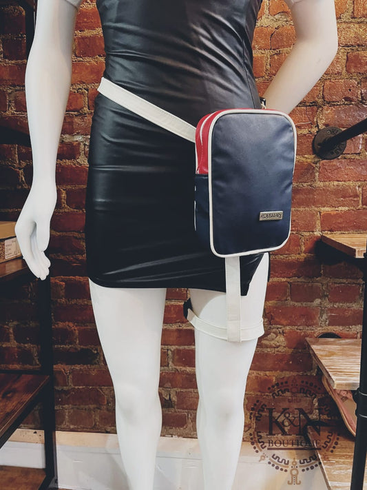 Harness Fanny Pack (Navy/red)
