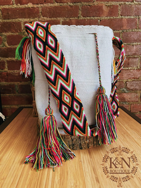 Wayuu Mochila tribal (white)